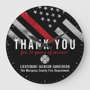 Relógio Grande Sinalizador da Linha Vermelha do Aniversário do Bo