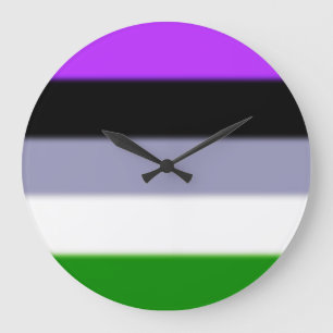 Relógio Grande Sinalizador de Orgulho do Genderqueer de Falln