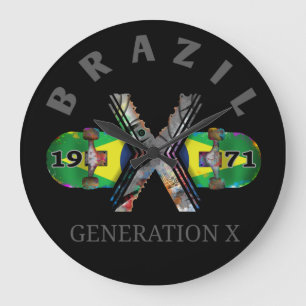 Relógio Grande skate 1971 do brasileiro da geração x