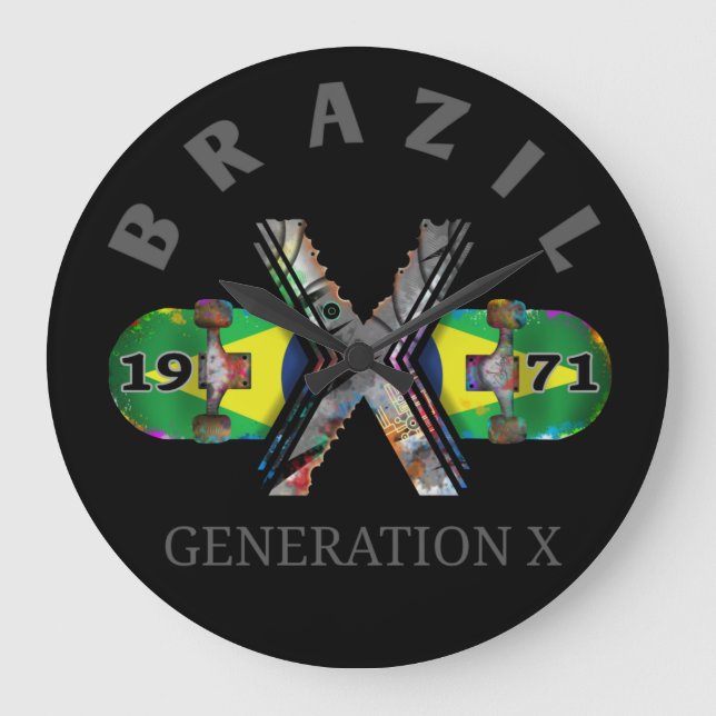 Relógio Grande skate brasileiro geração x 1971 (Frente)