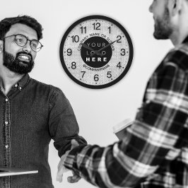 Relógio Grande Slogan do Nome do Prata da Cinza de Logotipo da Em