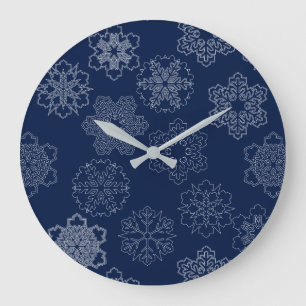 Relógio Grande Snowflake