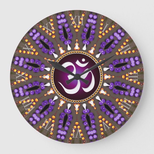 Relógio Grande Sol branco OM Energy Bohemian Sunshine (Frente)