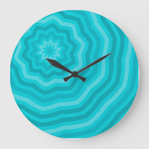 Relógio Grande Sombras do Design de ventoinha Abstrato de Turques