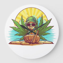 Relógio Grande Sonhos da Ilha - A Coleção de Amigos de Caribe