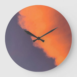 Relógio Grande Sonhos, nuvens mágicas em cores mágicas e sonhad