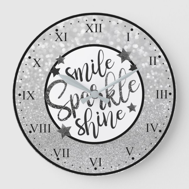 Relógio Grande Sorria Brilhante (Frente)