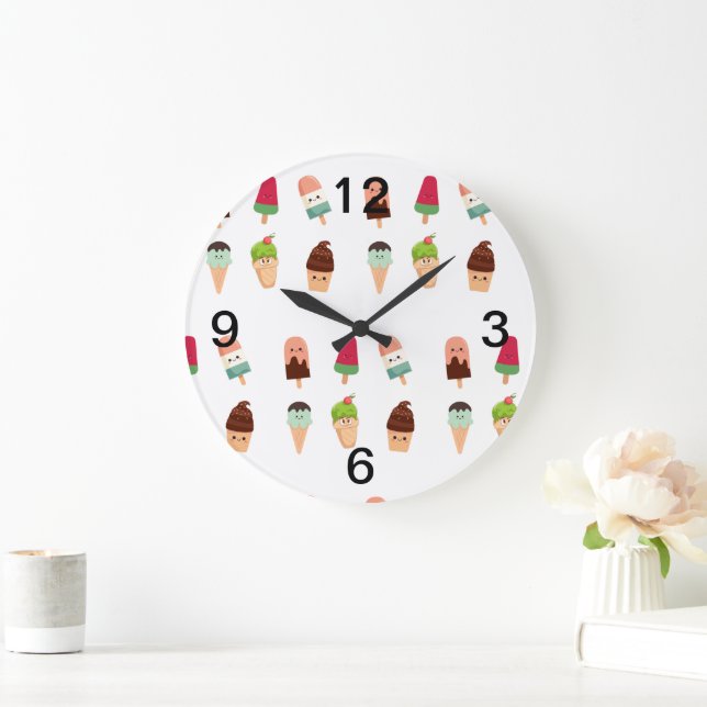 Relógio Grande sorvete de verão (Lar)