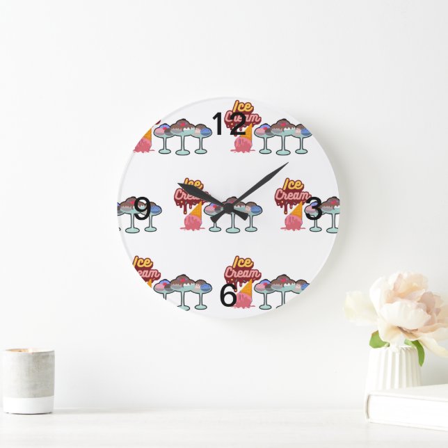 Relógio Grande Sorvete derretido (Lar)