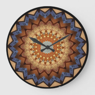 Relógio Grande Southwestern geometric design