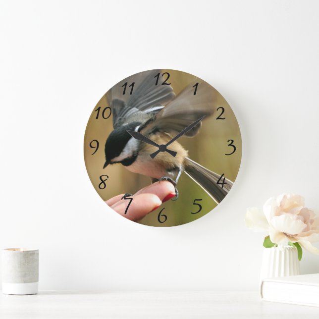 Relógio Grande Sparrow está pousando na mão da minha esposa (Lar)