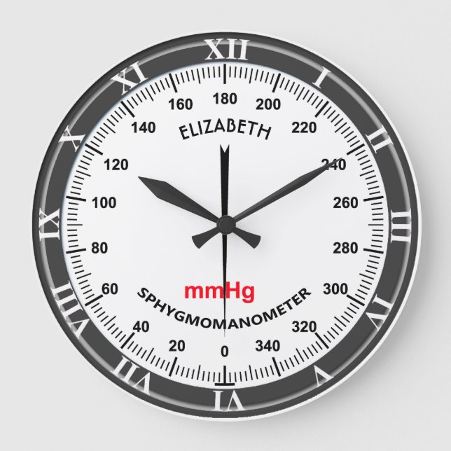 Relógio Grande Sphygmomanômetro Monitoramento Da Pressão Arterial (Frente)