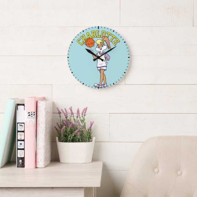 Relógio Grande Spin de basquete da Lola (Sala de leitura)