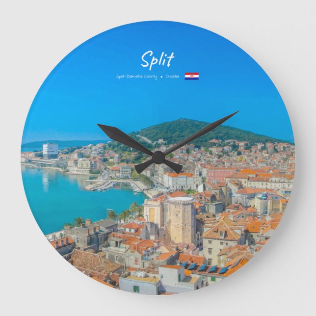 Relógio Grande Split, Croácia - Cidade Costeira (Frente)