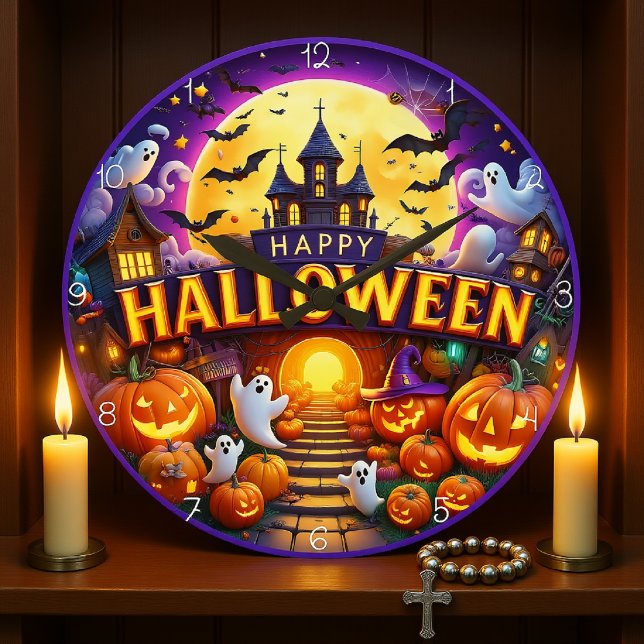 Relógio Grande Spooky Castle (Criador carregado)