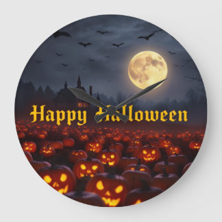 Relógio Grande Spooky Glow Halloween Clock – Limited Edition