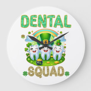 Relógio Grande St Patricks Dentist Assistant Tech