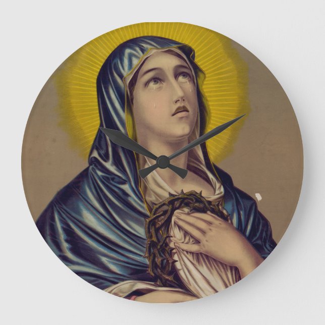 Relógio Grande Stabat Mater Nossa Senhora das Dores Arte Devocion (Frente)