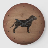 Staffordshire Bull Terrier Silhouette Estilo Russo