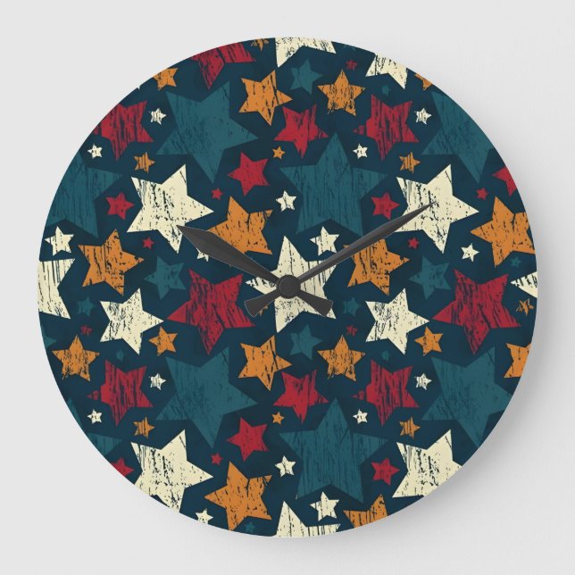 Relógio Grande Starry Night Chaos (Frente)