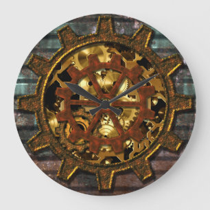 Relógio Grande Steampunk 11 Wall Clock Options