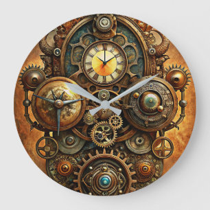 Relógio Grande Steampunk Art Wall Clock