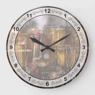 Relógio Grande Steampunk - Encanamento - Aparelho de destilação