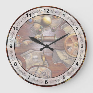 Relógio Grande Steampunk - Engrenagens - Engenharia reversa