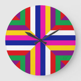 Relógio Grande Stellar Cross-Section - Blue/Magenta - Balanced