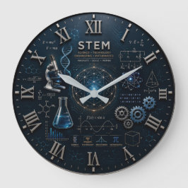 Relógio Grande STEM Science Technology Engineering Mathematics