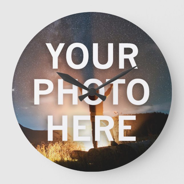 Relógio Grande Sua Foto Aqui (Frente)