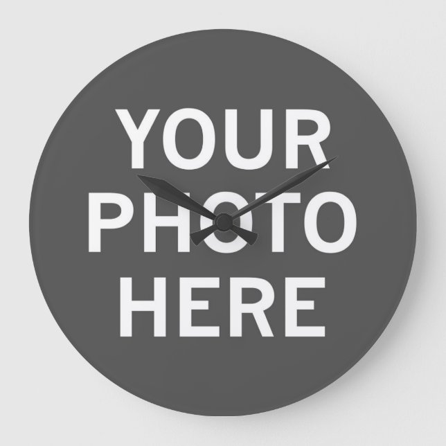 Relógio Grande Sua Foto Aqui (Frente)