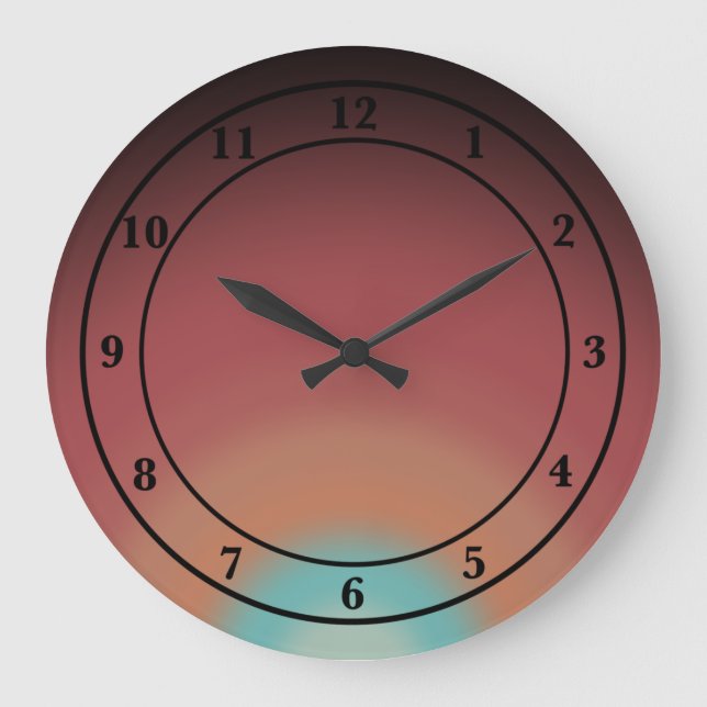 Relógio Grande Sudoeste do Deserto do Sudoeste Design (Frente)