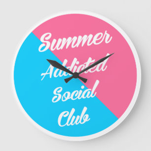 Relógio Grande Summer Addicted Social Club, estilo verão