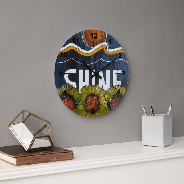 Relógio Grande Summer Nights Painting by Alfred Fox (Escritório)