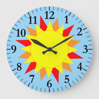Relógio Grande Sunny Clock 2 - With Hour & Minute Ticks