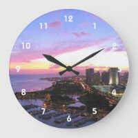 Sunset Honolulu cityscape Hawaii