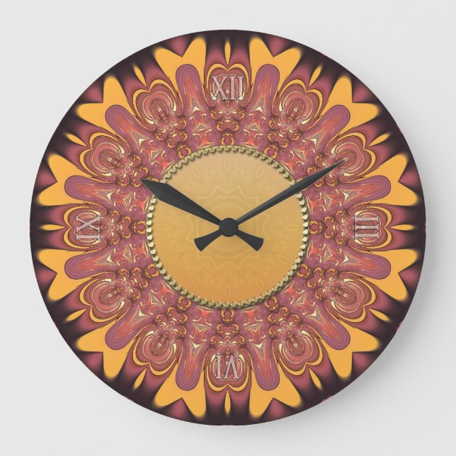 Relógio Grande Sunshine Earth Love Wall Clock (Frente)