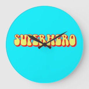 Relógio Grande Super-herói retrô
