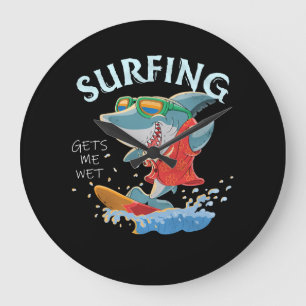 Relógio Grande Surfe Me Dá Presentes Engraçados De Tubarão