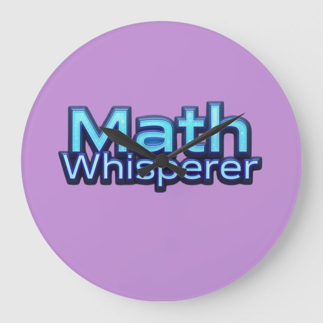 Relógio Grande Sussurrador de Matemática (Frente)