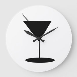 Relógio Grande Swanky Martini Glass