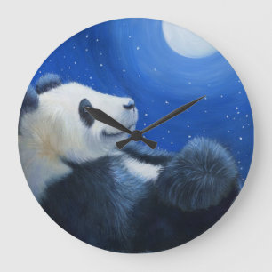 Relógio Grande TAI Shan sob a lua