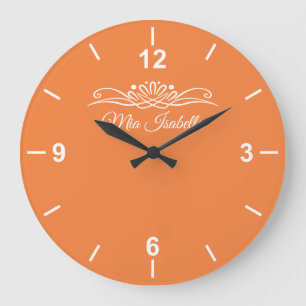 Relógio Grande Tangerina Grande Clock de Parede Grande sem Tanger