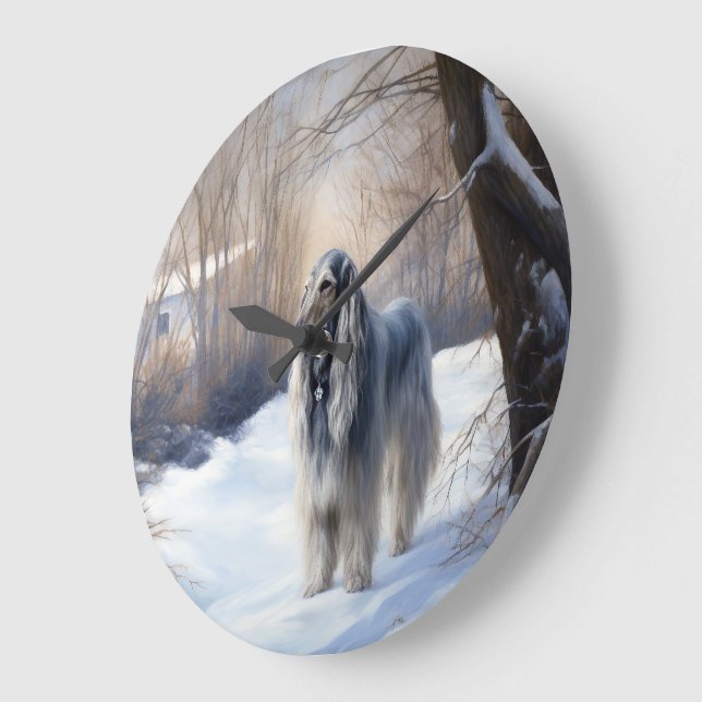 Relógio Grande Tanque afegão deixa nevar o Natal (Ângulo)