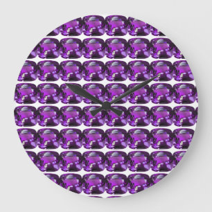 Relógio Grande Tanzanite Gemstone Purple