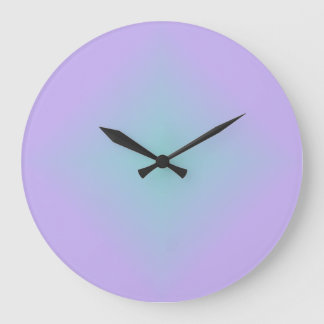 Relógio Grande Teal Lavender Glow