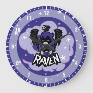 Relógio Grande Teen Titans Go!   Ataque a Raven