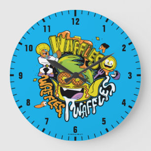 Relógio Grande Teen Titans Go! Waffles de Beast Boy
