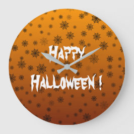 Relógio Grande Teia de Aranha de Halloween